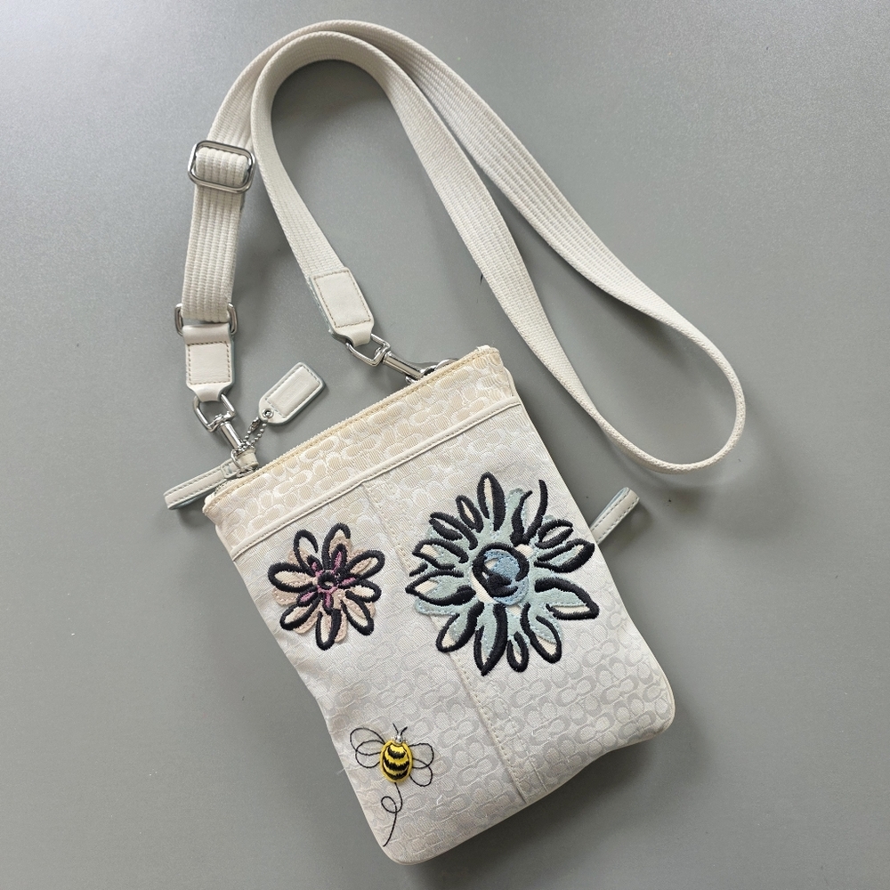 Coach Bee Rhinestone Slim Crossbody F10872